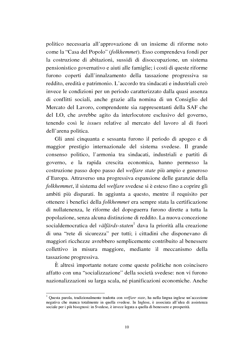 Anteprima della tesi: Le politiche relative agli immigrati in Svezia: analisi e comparazione con i principali modelli europei, Pagina 7