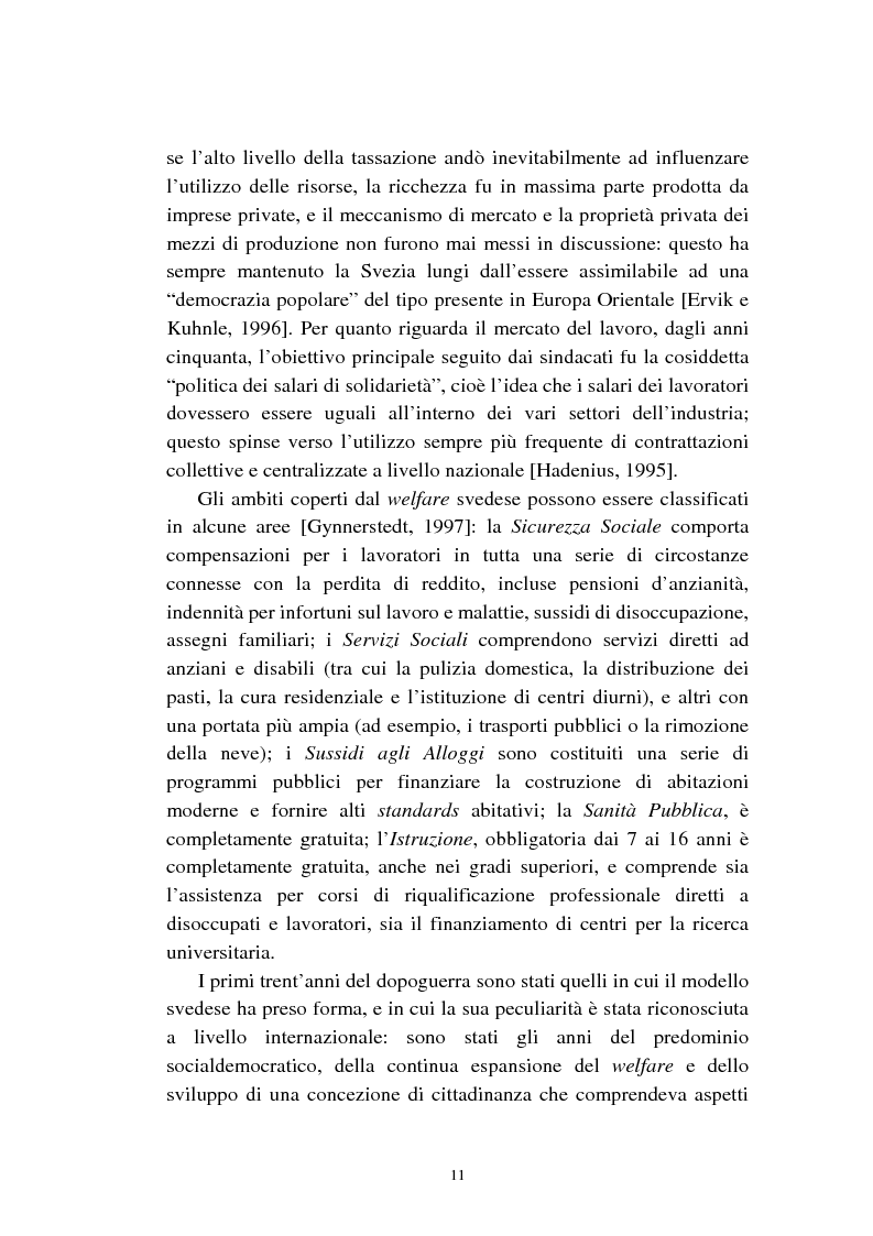 Anteprima della tesi: Le politiche relative agli immigrati in Svezia: analisi e comparazione con i principali modelli europei, Pagina 8