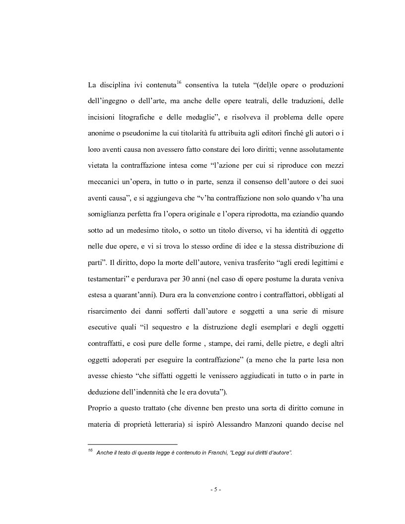 Anteprima della tesi: Analisi comparata del diritto d'autore in Italia e in Francia, Pagina 10