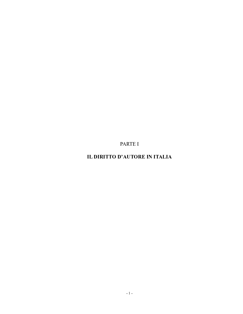 Anteprima della tesi: Analisi comparata del diritto d'autore in Italia e in Francia, Pagina 6