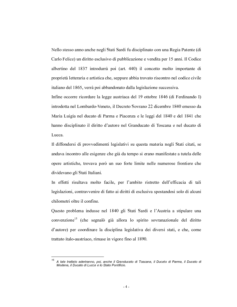 Anteprima della tesi: Analisi comparata del diritto d'autore in Italia e in Francia, Pagina 9