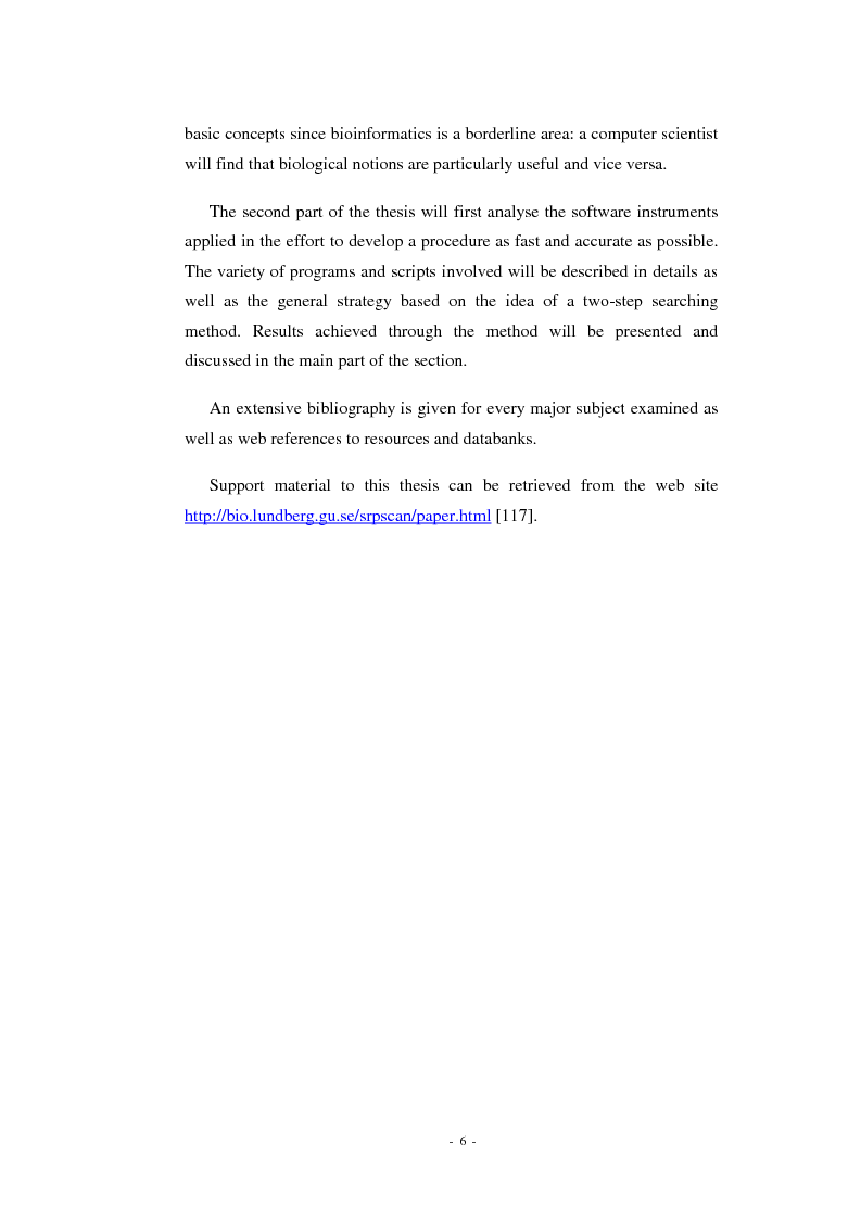 Anteprima della tesi: Prediction of signal recognition particle RNA genes, Pagina 2
