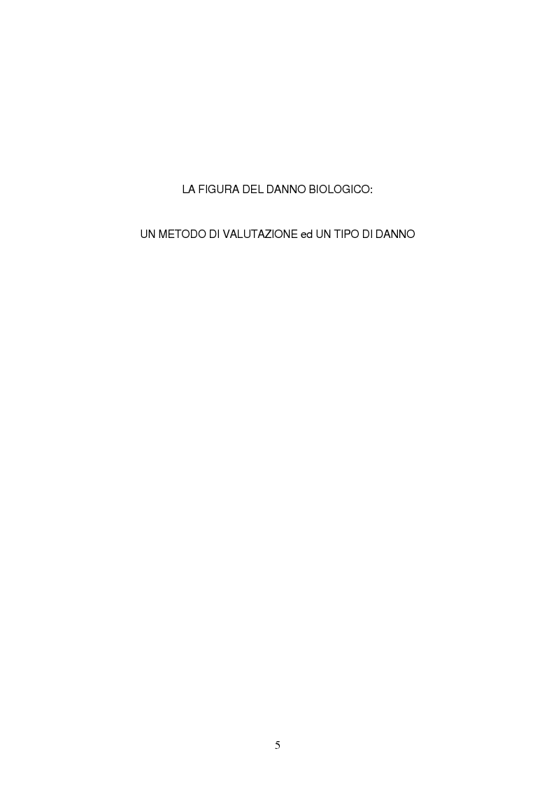 Anteprima della tesi: La risarcibilità del danno biologico da morte, Pagina 4