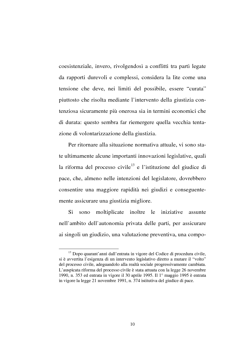 Anteprima della tesi: Tentativo di conciliazione obbligatorio ''ante causam'', Pagina 10