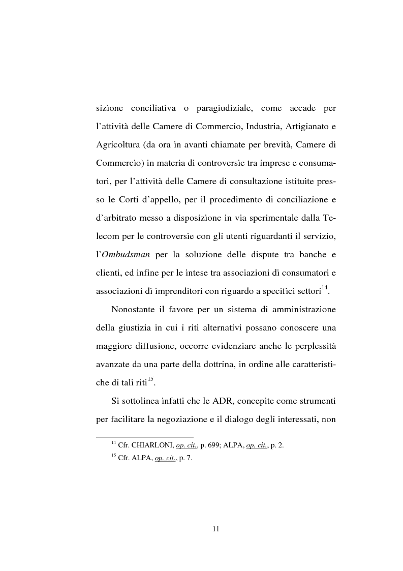 Anteprima della tesi: Tentativo di conciliazione obbligatorio ''ante causam'', Pagina 11