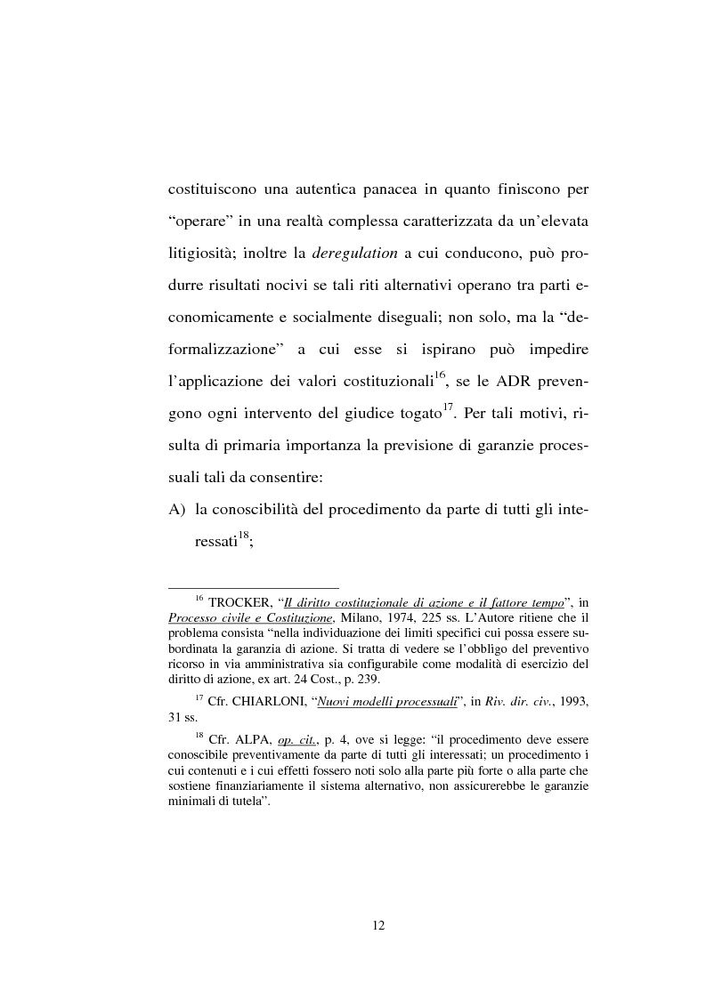 Anteprima della tesi: Tentativo di conciliazione obbligatorio ''ante causam'', Pagina 12