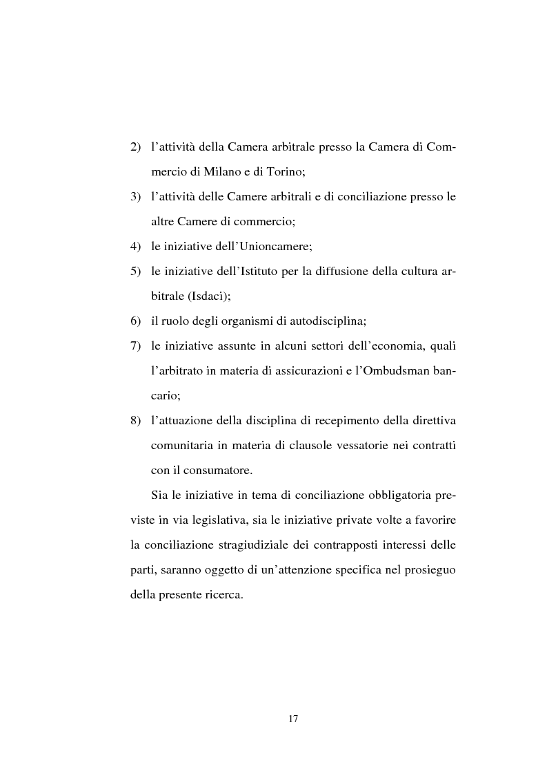 Anteprima della tesi: Tentativo di conciliazione obbligatorio ''ante causam'', Pagina 17