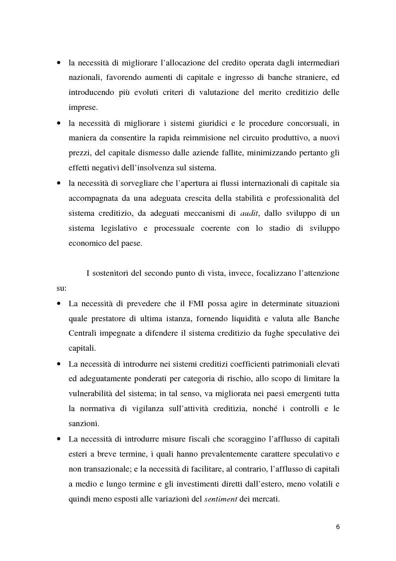 Anteprima della tesi: La crisi asiatica del 1997: il ruolo dell'intermediazione finanziaria e le politiche di aggiustamento, Pagina 6