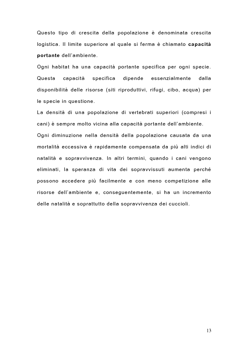 Anteprima della tesi: Indagine sulla popolazione canina nell'area di Arcavacata di Rende (CS), Pagina 13