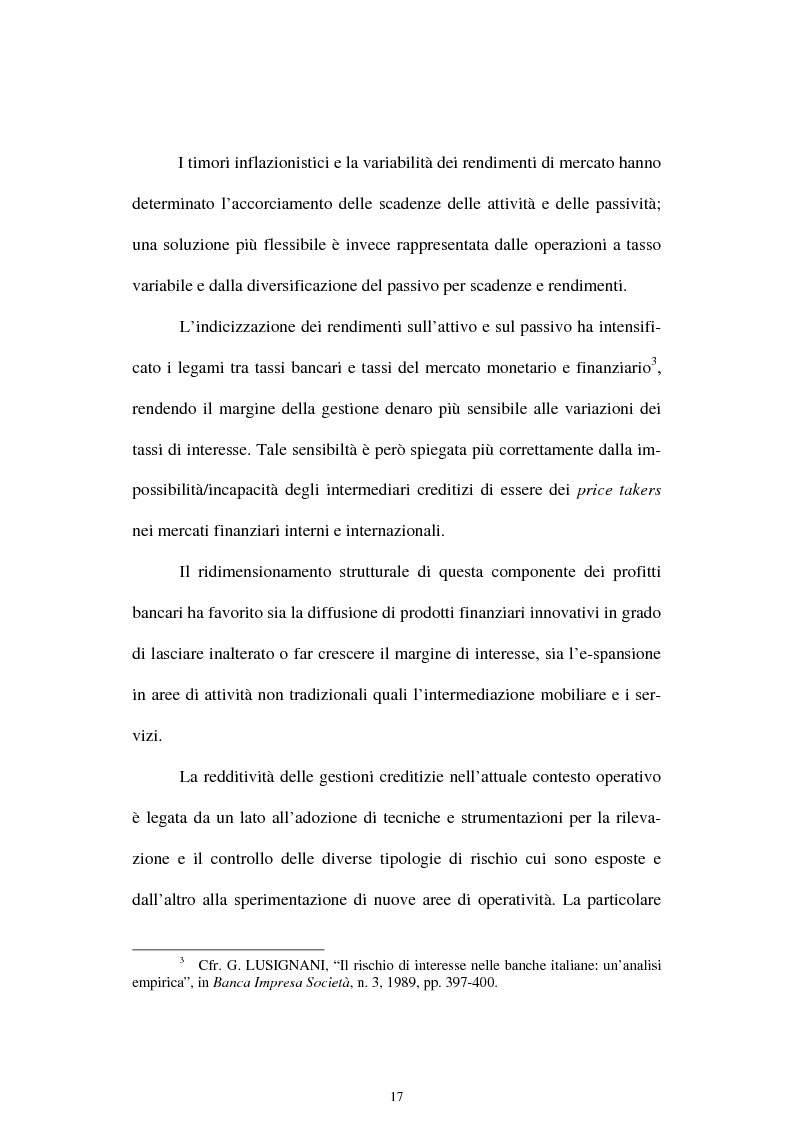 Anteprima della tesi: Il rischio di interesse e gli strumenti per un suo controllo, Pagina 10