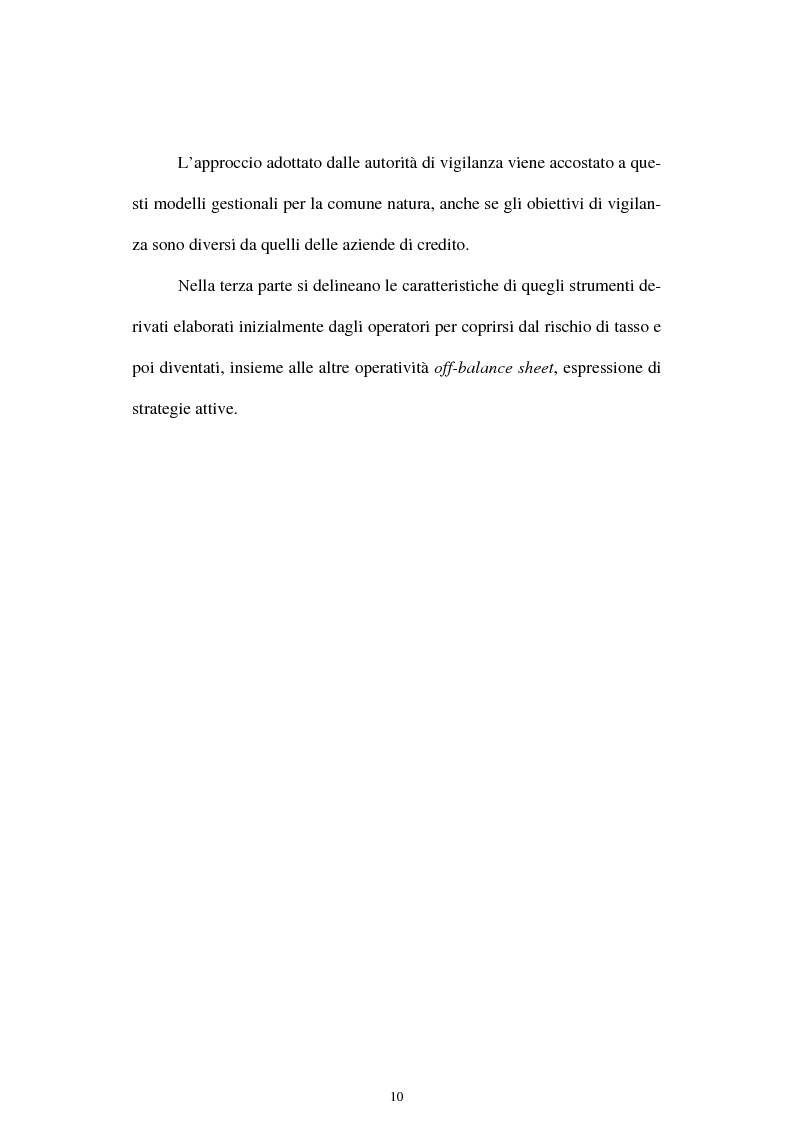 Anteprima della tesi: Il rischio di interesse e gli strumenti per un suo controllo, Pagina 4