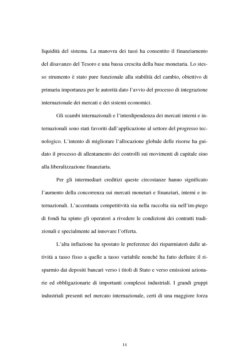 Anteprima della tesi: Il rischio di interesse e gli strumenti per un suo controllo, Pagina 7