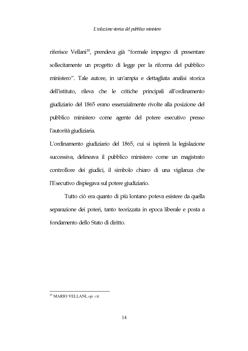 Anteprima della tesi: Profili costituzionali del Pubblico Ministero, Pagina 14