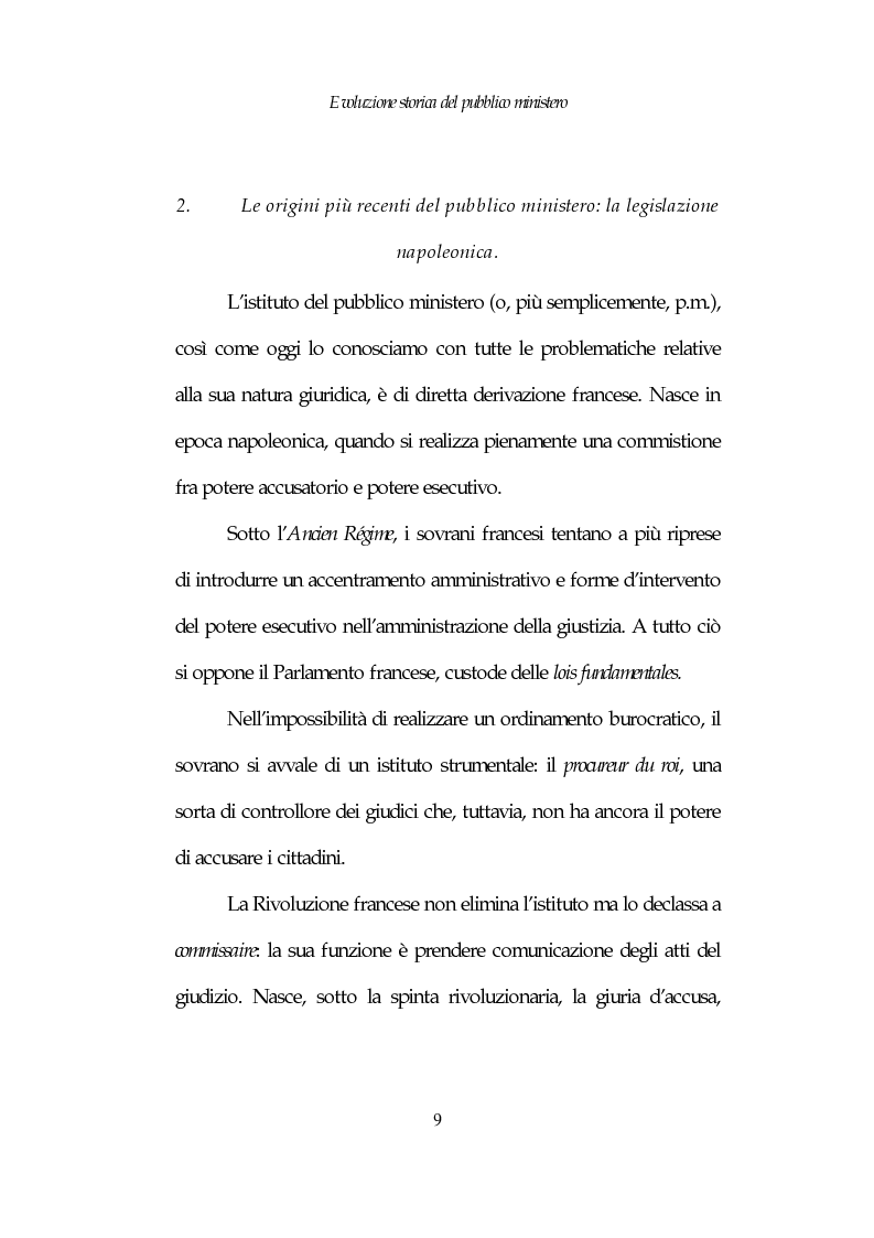 Anteprima della tesi: Profili costituzionali del Pubblico Ministero, Pagina 9