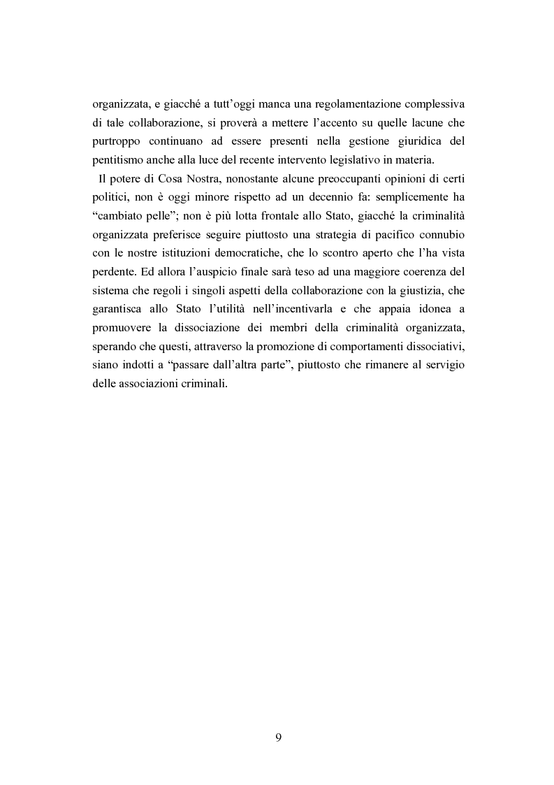 Anteprima della tesi: Esecuzione penitenziaria e collaboratori di giustizia, Pagina 4