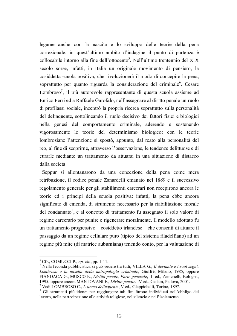 Anteprima della tesi: Esecuzione penitenziaria e collaboratori di giustizia, Pagina 7