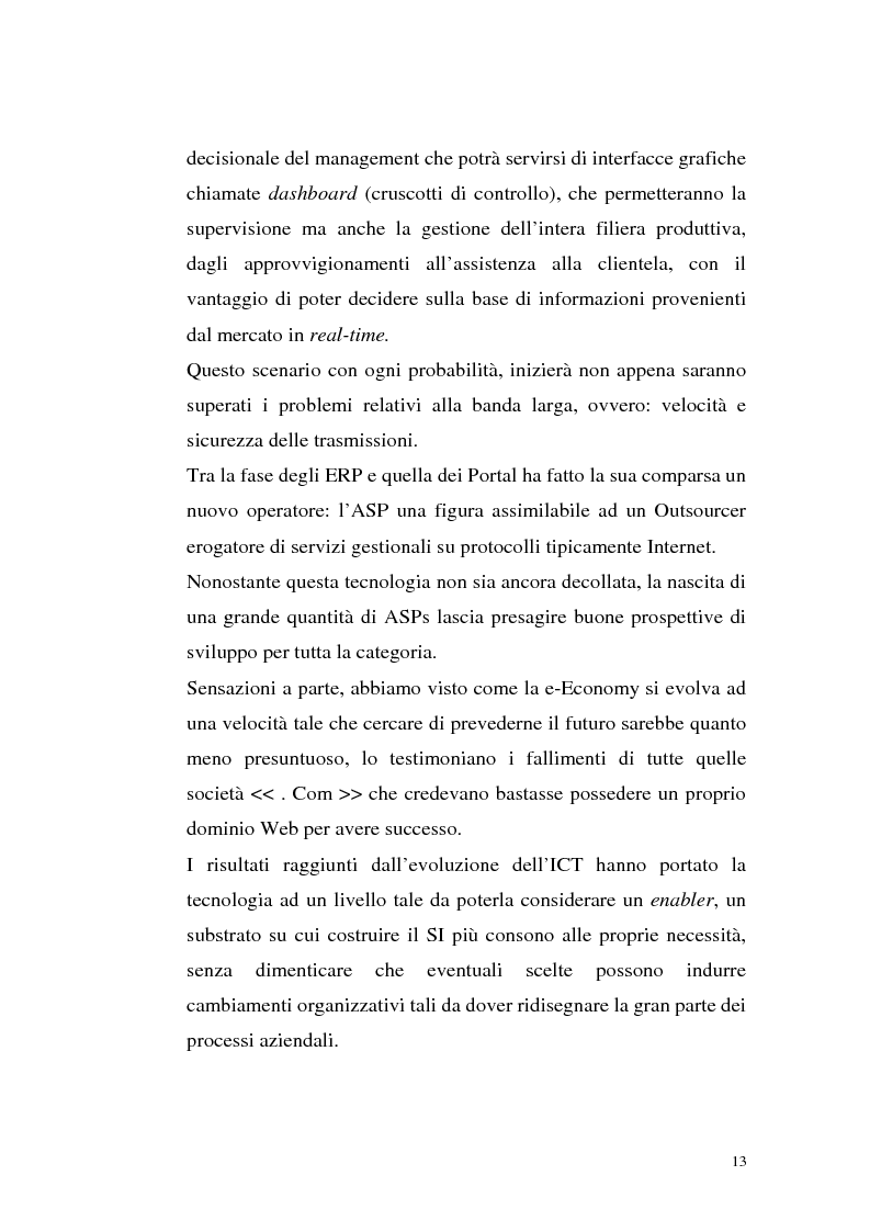 Anteprima della tesi: Sistemi Erp e modalità Asp: quando una Pmi ricorre a strumenti di governo da grande impresa, Pagina 9