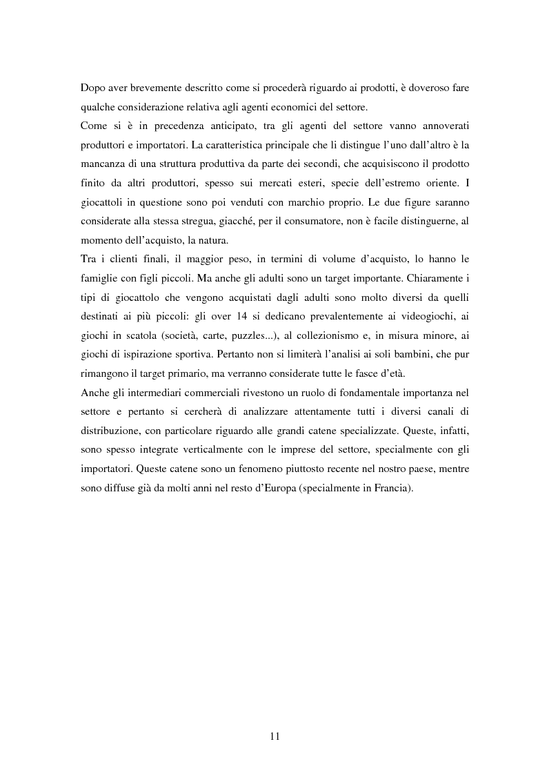 Anteprima della tesi: Il settore dei giocattoli, Pagina 11