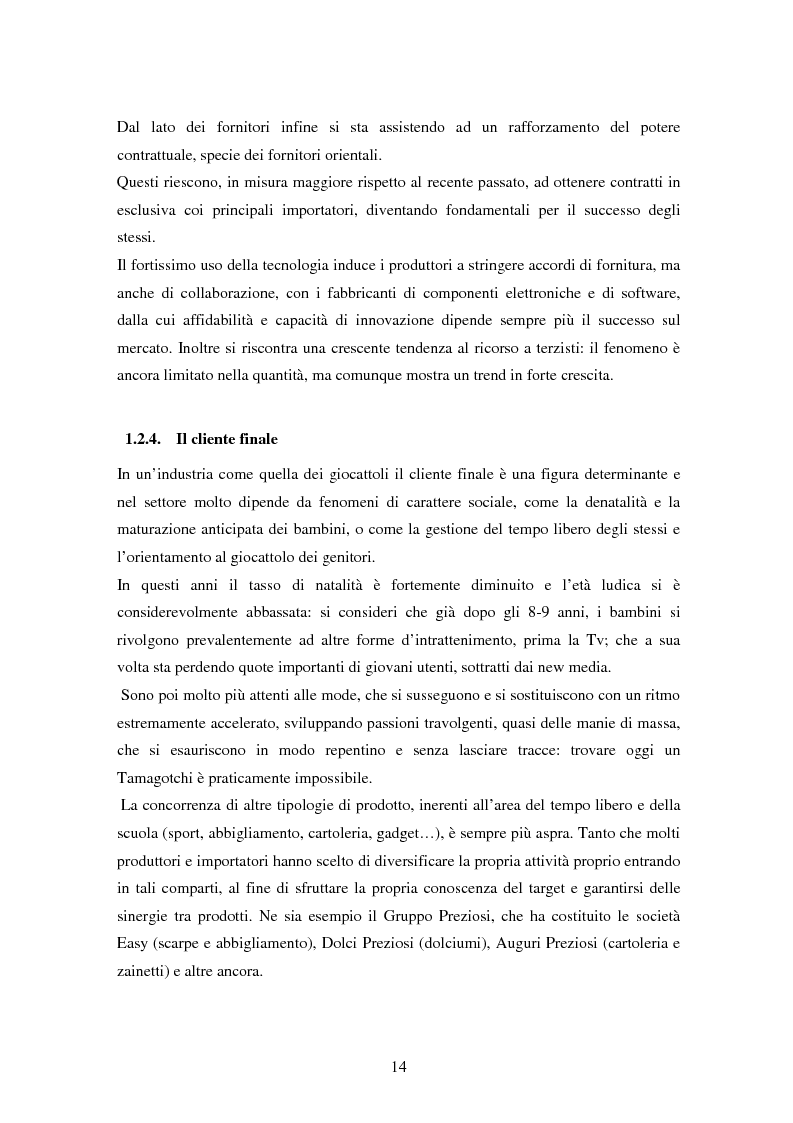 Anteprima della tesi: Il settore dei giocattoli, Pagina 14