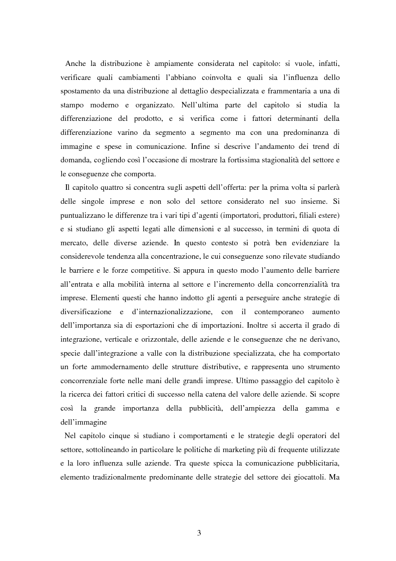 Anteprima della tesi: Il settore dei giocattoli, Pagina 3