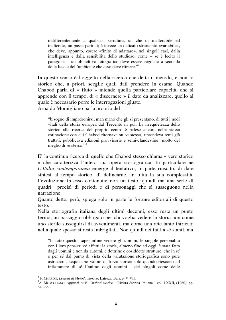 Anteprima della tesi: L'Italia contemporanea di Federico Chabod, Pagina 3