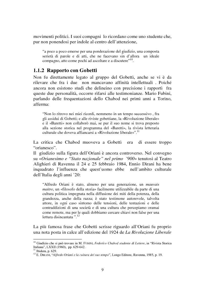 Anteprima della tesi: L'Italia contemporanea di Federico Chabod, Pagina 8
