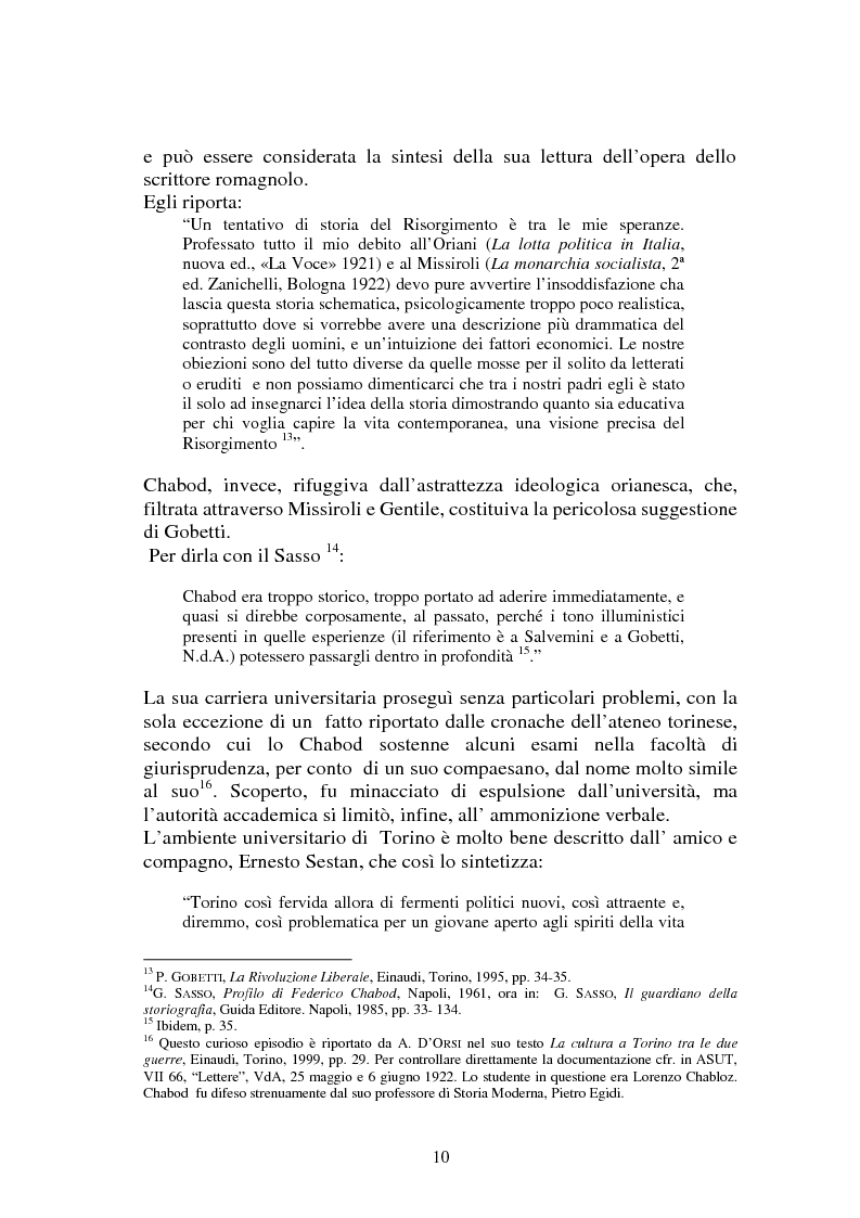 Anteprima della tesi: L'Italia contemporanea di Federico Chabod, Pagina 9