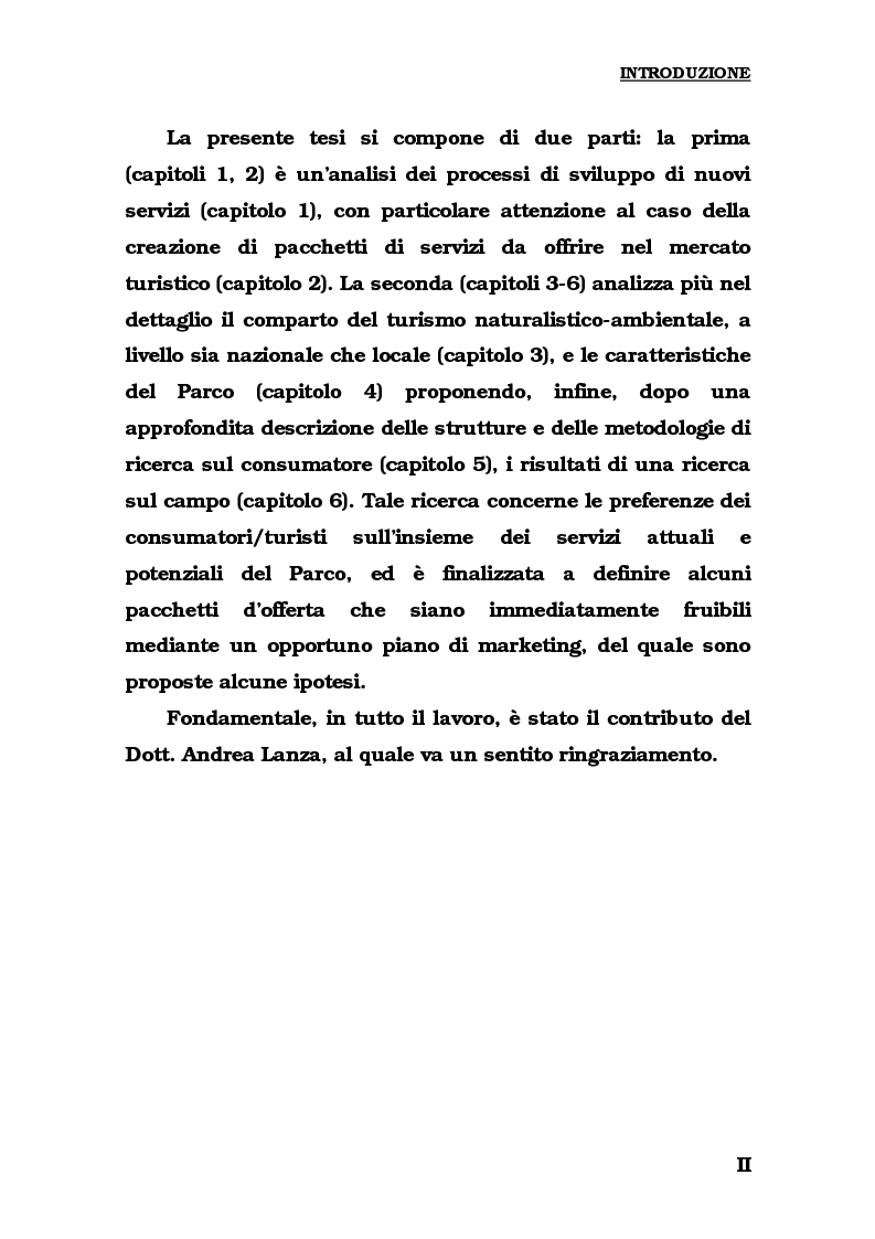 Anteprima della tesi: Lo sviluppo del turismo naturalistico-ambientale in Calabria. Alcune ipotesi per il potenziamento dell'offerta del Parco del Pollino., Pagina 2