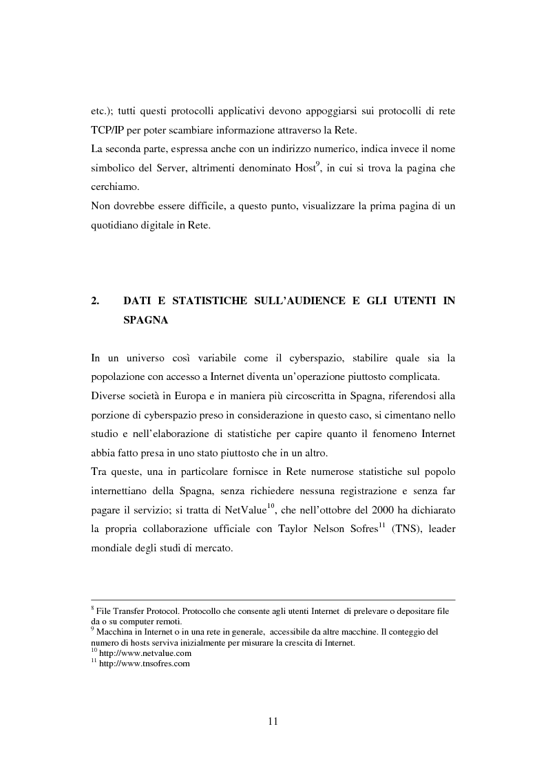 Anteprima della tesi: Quotidiani on-line in Spagna: analisi e confronti, Pagina 11
