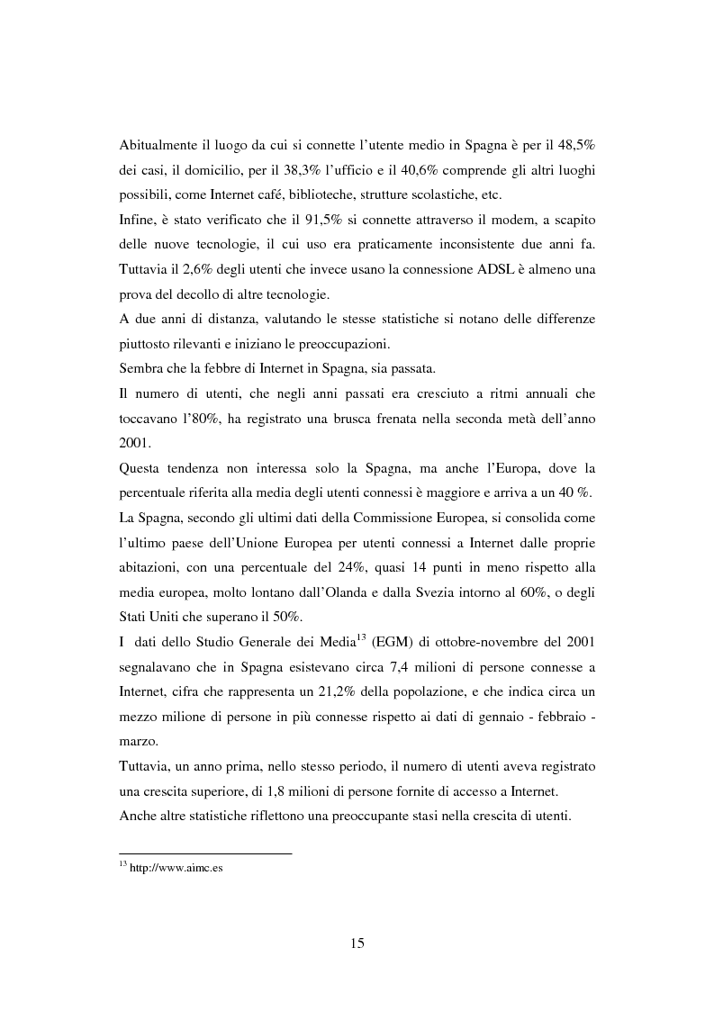 Anteprima della tesi: Quotidiani on-line in Spagna: analisi e confronti, Pagina 15