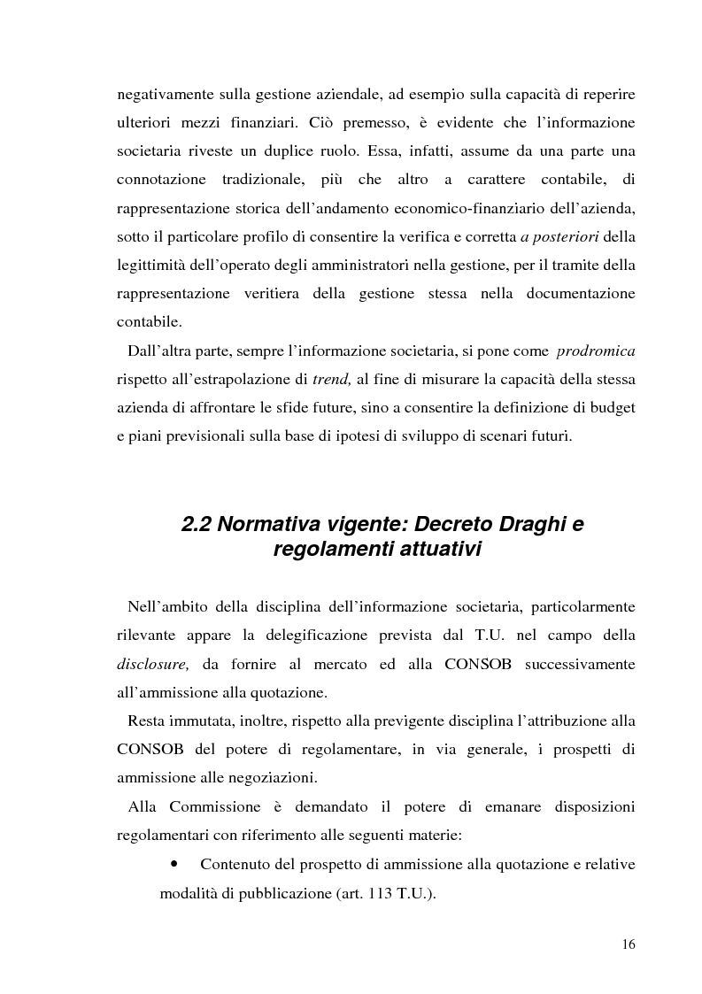 Anteprima della tesi: L'informazione societaria come veicolo del valore aziendale, Pagina 13