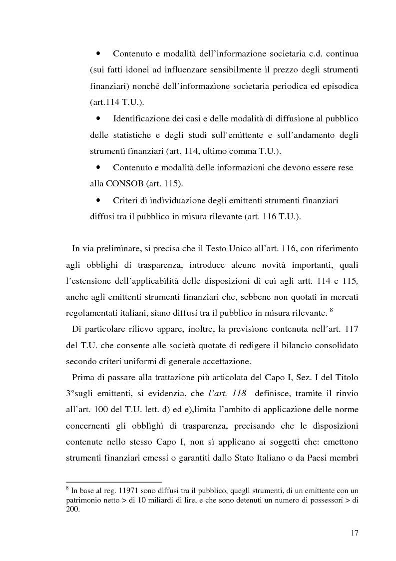 Anteprima della tesi: L'informazione societaria come veicolo del valore aziendale, Pagina 14