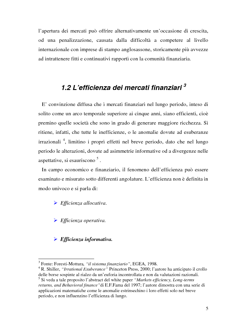 Anteprima della tesi: L'informazione societaria come veicolo del valore aziendale, Pagina 2