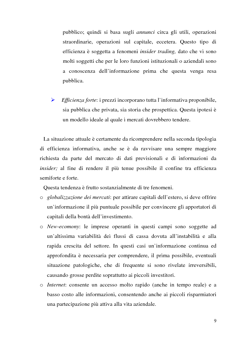 Anteprima della tesi: L'informazione societaria come veicolo del valore aziendale, Pagina 6