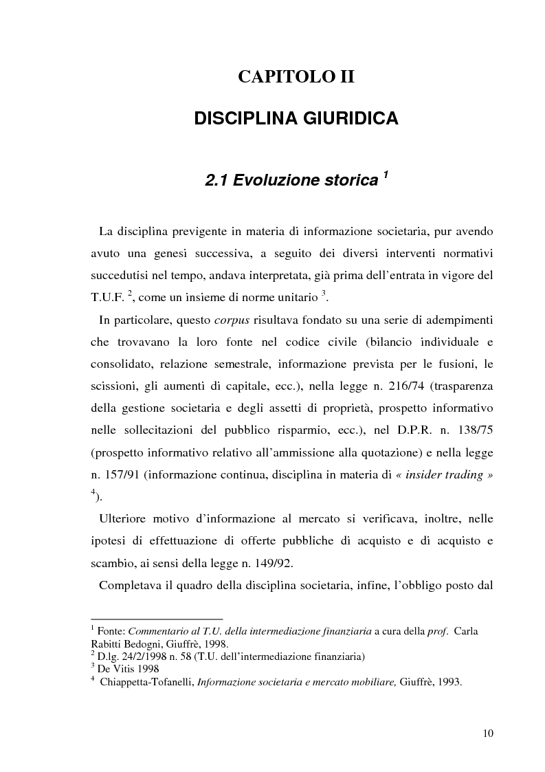 Anteprima della tesi: L'informazione societaria come veicolo del valore aziendale, Pagina 7