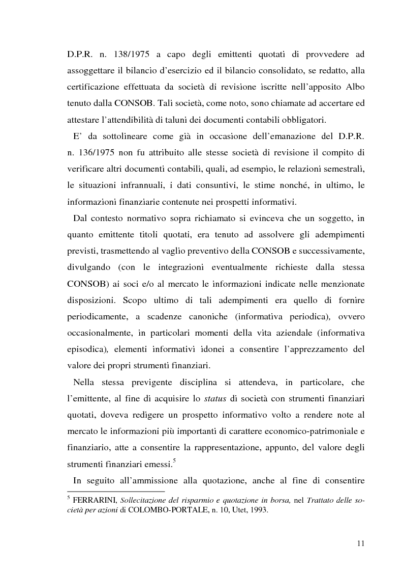 Anteprima della tesi: L'informazione societaria come veicolo del valore aziendale, Pagina 8