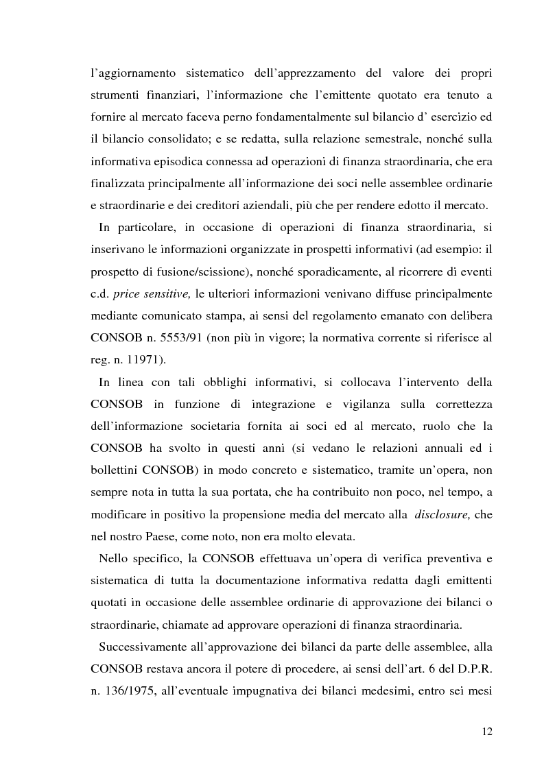 Anteprima della tesi: L'informazione societaria come veicolo del valore aziendale, Pagina 9