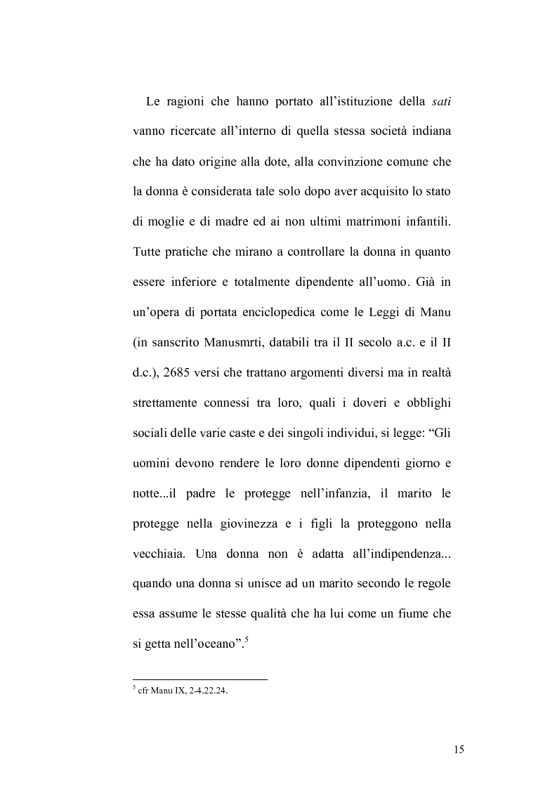 Anteprima della tesi: Ritualità e condizione sociale della donna in India, Pagina 11
