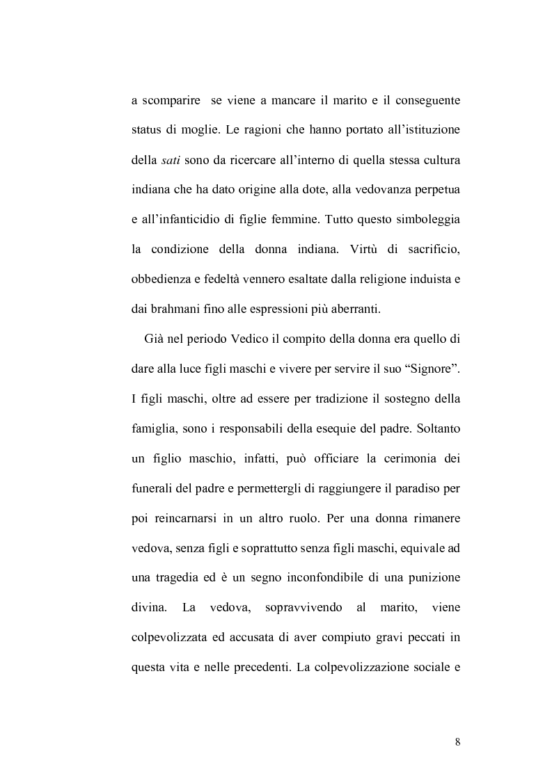 Anteprima della tesi: Ritualità e condizione sociale della donna in India, Pagina 4