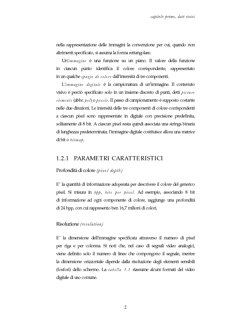 Anteprima della tesi: Codifica e decodifica di oggetti visivi nello standard MPEG-4, Pagina 2