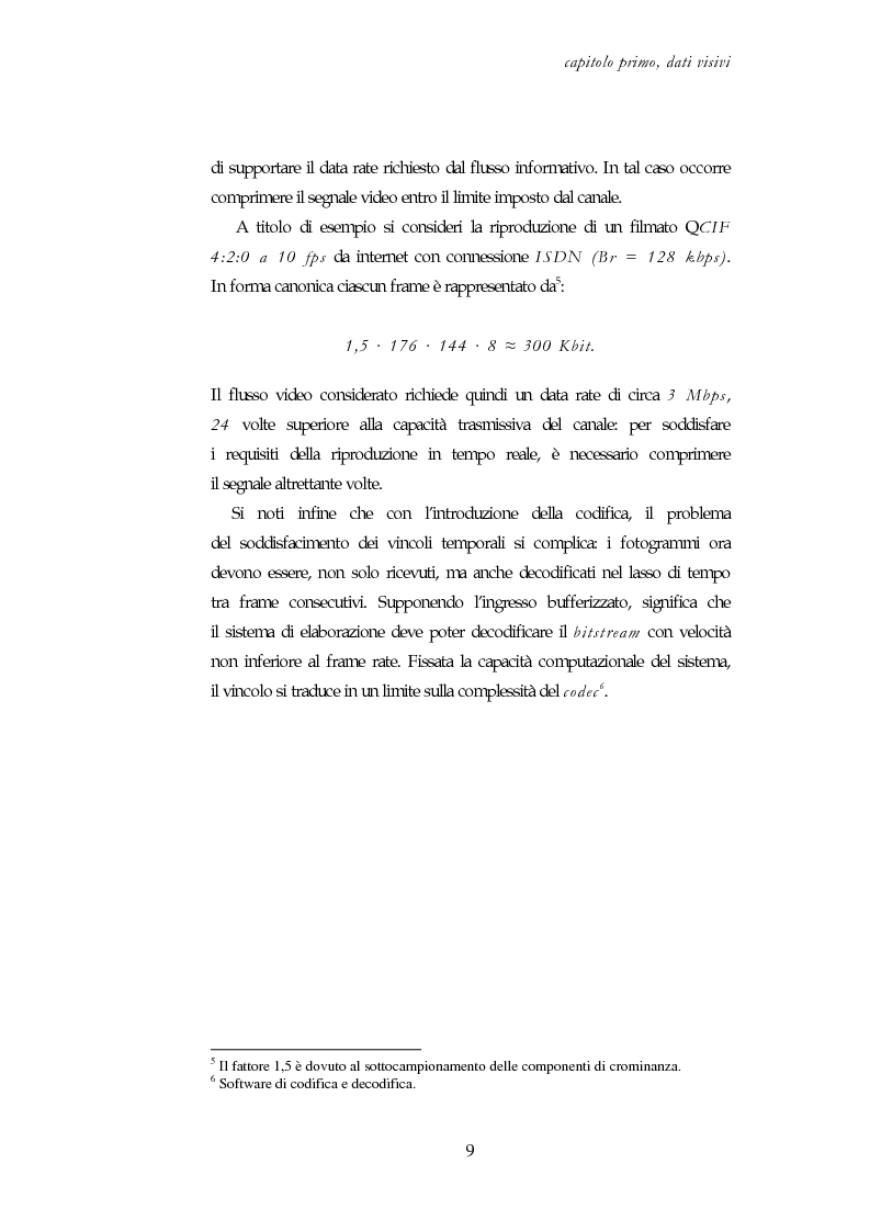 Anteprima della tesi: Codifica e decodifica di oggetti visivi nello standard MPEG-4, Pagina 9