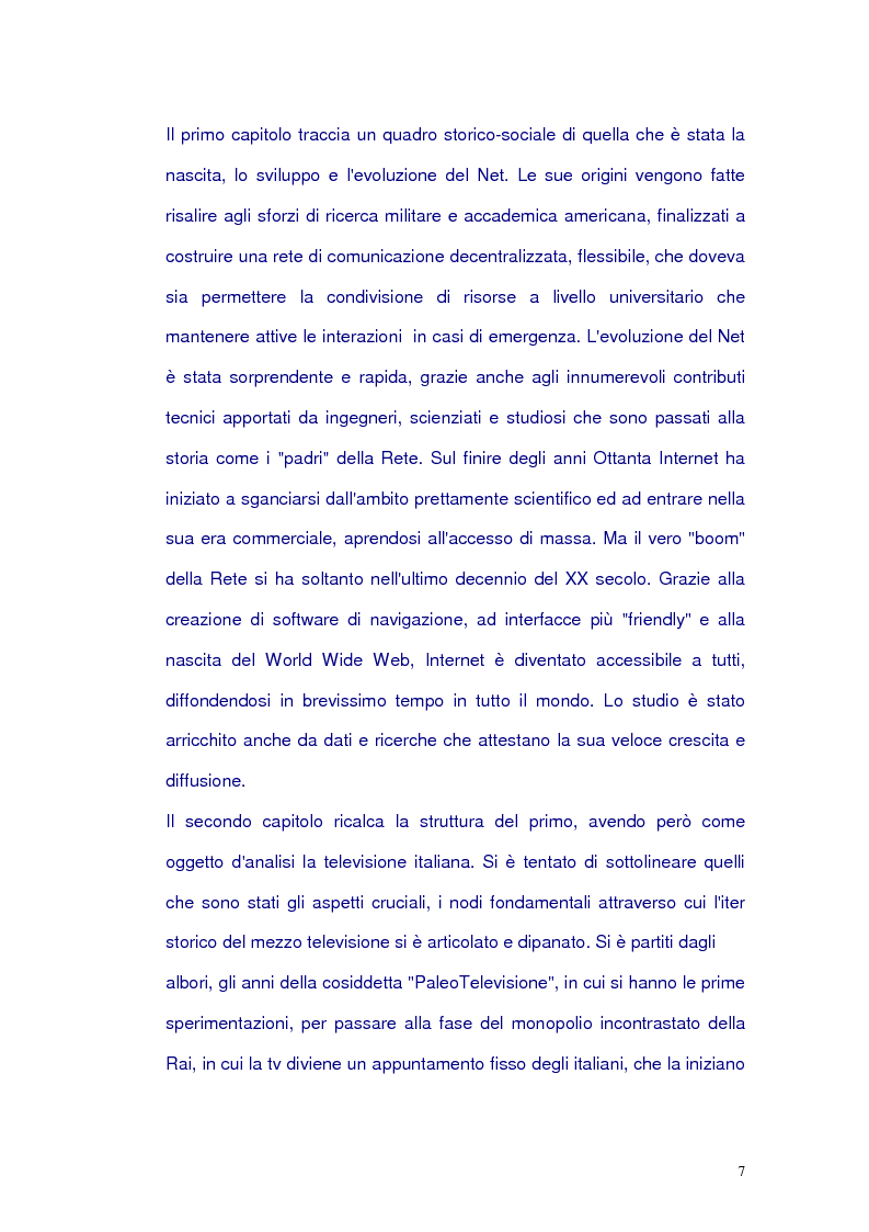 Anteprima della tesi: Net-tv: una proposta di convergenza multimediale, Pagina 3