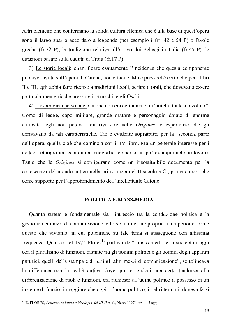 Anteprima della tesi: I libri I-IV delle Origines di Catone, Pagina 10