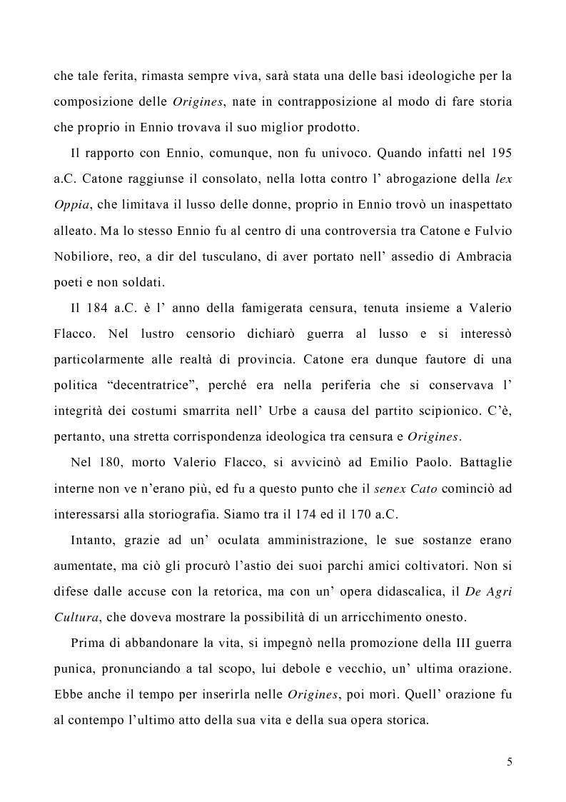 Anteprima della tesi: I libri I-IV delle Origines di Catone, Pagina 2
