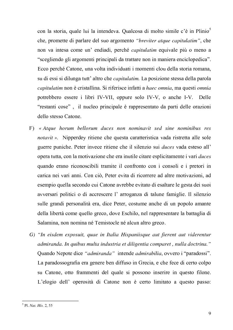 Anteprima della tesi: I libri I-IV delle Origines di Catone, Pagina 6