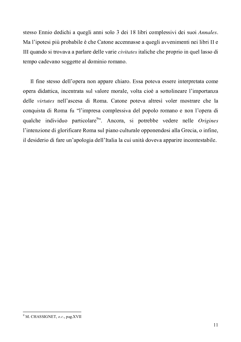 Anteprima della tesi: I libri I-IV delle Origines di Catone, Pagina 8