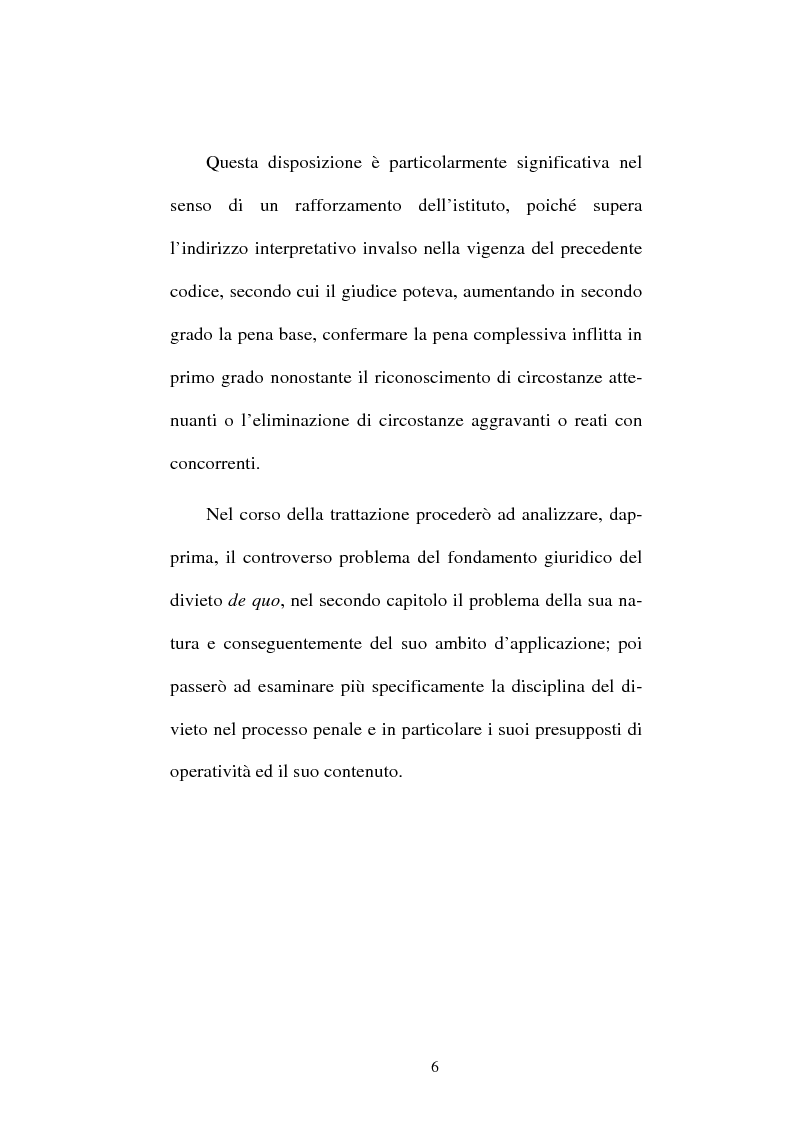 Anteprima della tesi: Il divieto di reformatio in peius nel processo penale, Pagina 6