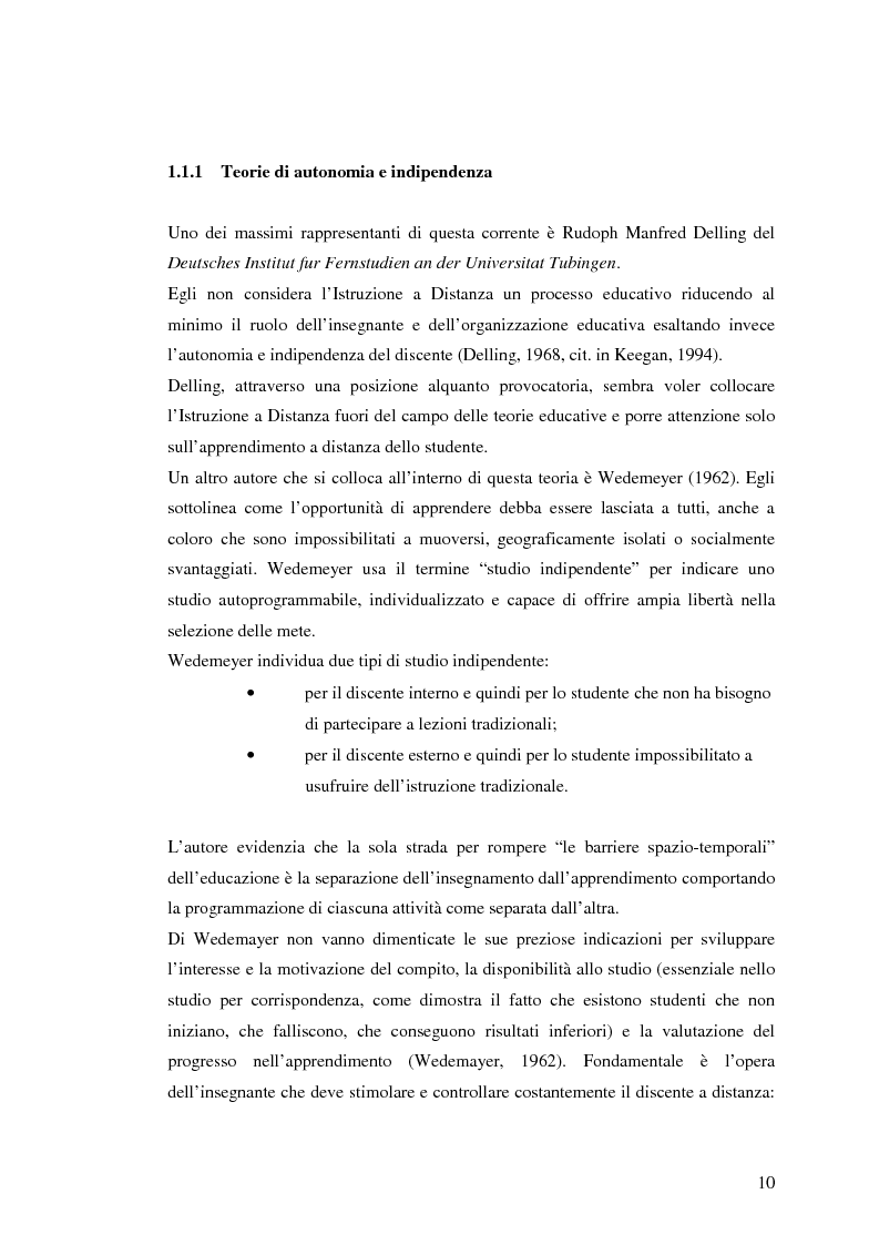 Anteprima della tesi: L'e-learning e i gruppi virtuali, Pagina 10