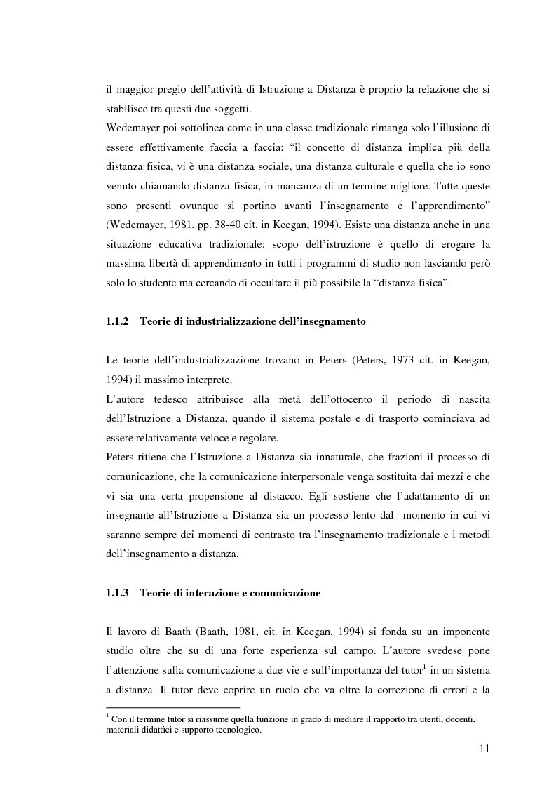 Anteprima della tesi: L'e-learning e i gruppi virtuali, Pagina 11