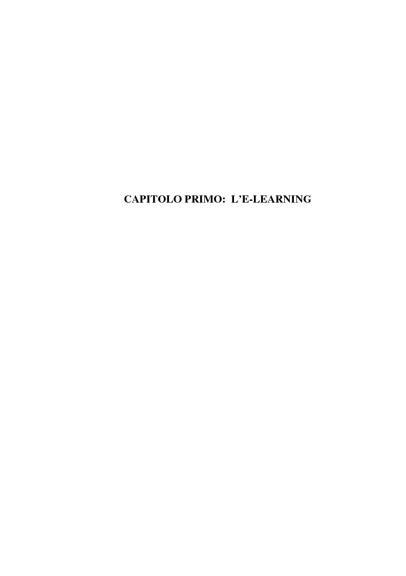 Anteprima della tesi: L'e-learning e i gruppi virtuali, Pagina 7